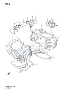 VL800C INTRUDER EU drawing CYLINDER