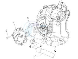 Carnaby 125 4t e3 drawing Cooler pump