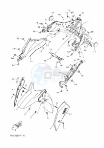 YP125RA XMAX 125 (BMJ1) drawing FENDER