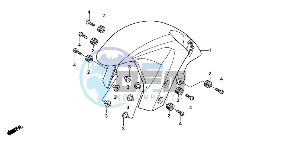 FRONT FENDER (CBR600RR5/6)