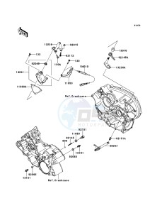 KFX700 KSV700A7F EU drawing Gear Change Mechanism