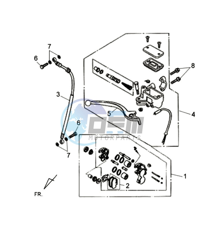 BRAKE CALIPER / BRAKE LEVER / BRAKE LINES