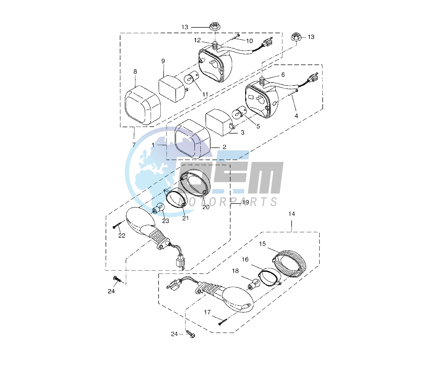 FRONT FLASHER LIGHTS