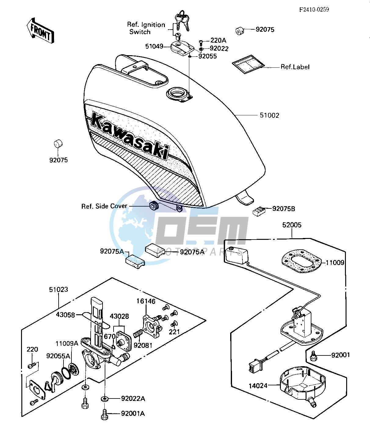 FUEL TANK -- ZX550-A3, CANADA- -