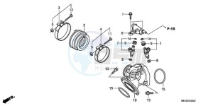 VT750C9 Ireland - (EK / MME) drawing INTAKE MANIFOLD