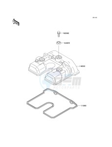 KLX 300 A [KLX300R] (A7-A9) [KLX300R] drawing CYLINDER HEAD COVER