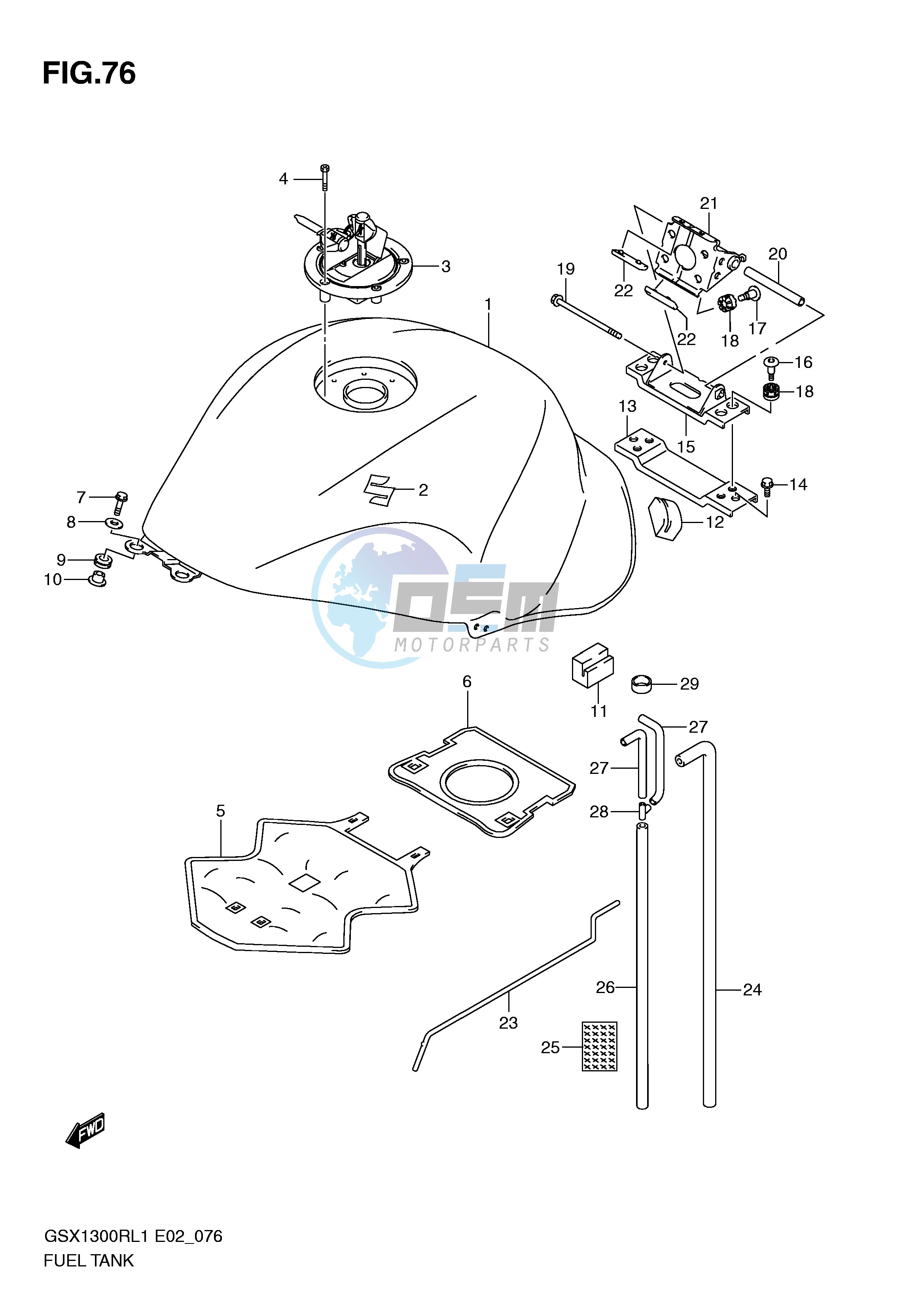 FUEL TANK (GSX1300RL1 E2)