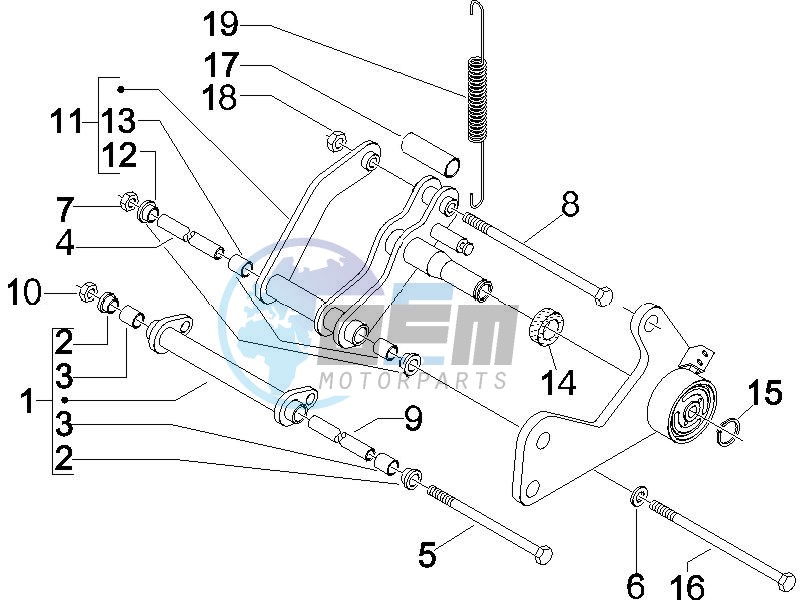 Swinging arm