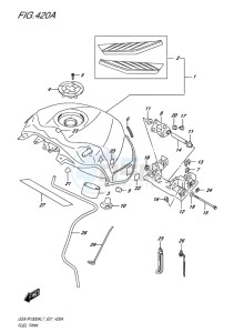 GSX-R1000 EU drawing FUEL TANK (YSF)