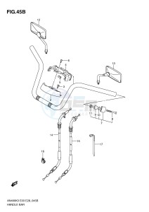 AN400 (E3-E28) Burgman drawing HANDLEBAR (AN400SK5 SK6)