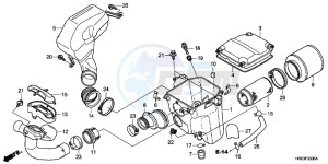 TRX500FED TRX500FE Europe Direct - (ED) drawing AIR CLEANER