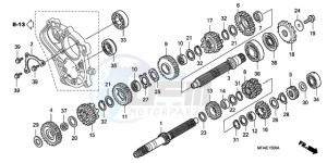 CBF1000A9 France - (F / ABS CMF) drawing TRANSMISSION