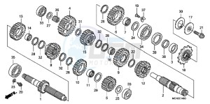 CRF450RC drawing TRANSMISSION