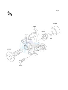 KVF 360 B [PRAIRIE 360] (B6F-B9F) B9F drawing FRONT HUB