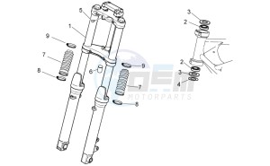 V7 II Stornello ABS 750 drawing Front fork I