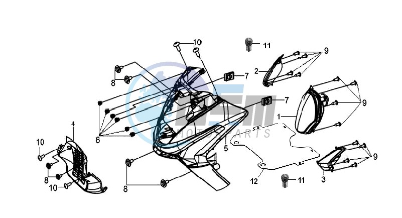 FR PLATE / HEAD LIGHT / INDICATORS