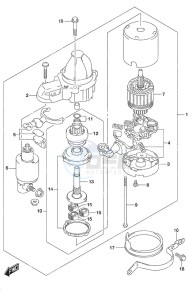 DF 175AP drawing Starting Motor