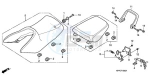 CBR125RWA Korea - (KO) drawing SEAT