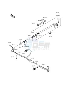 NINJA H2R ZX1000PGF EU drawing Gear Change Mechanism