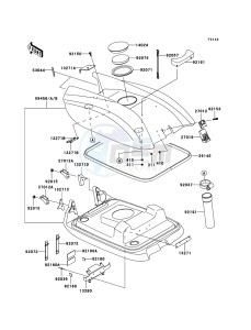 JET SKI 800 SX-R JS800A6F FR drawing Engine Hood