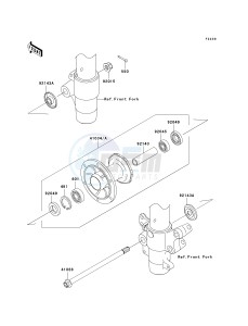 KX 85 A [KX85 MONSTER ENERGY] (A6F - A9FA) A8F drawing FRONT HUB