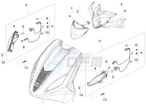 Fly 125 4t 3v ie (Vietnam) Vietnam drawing Head lamp - Turn signal lamps