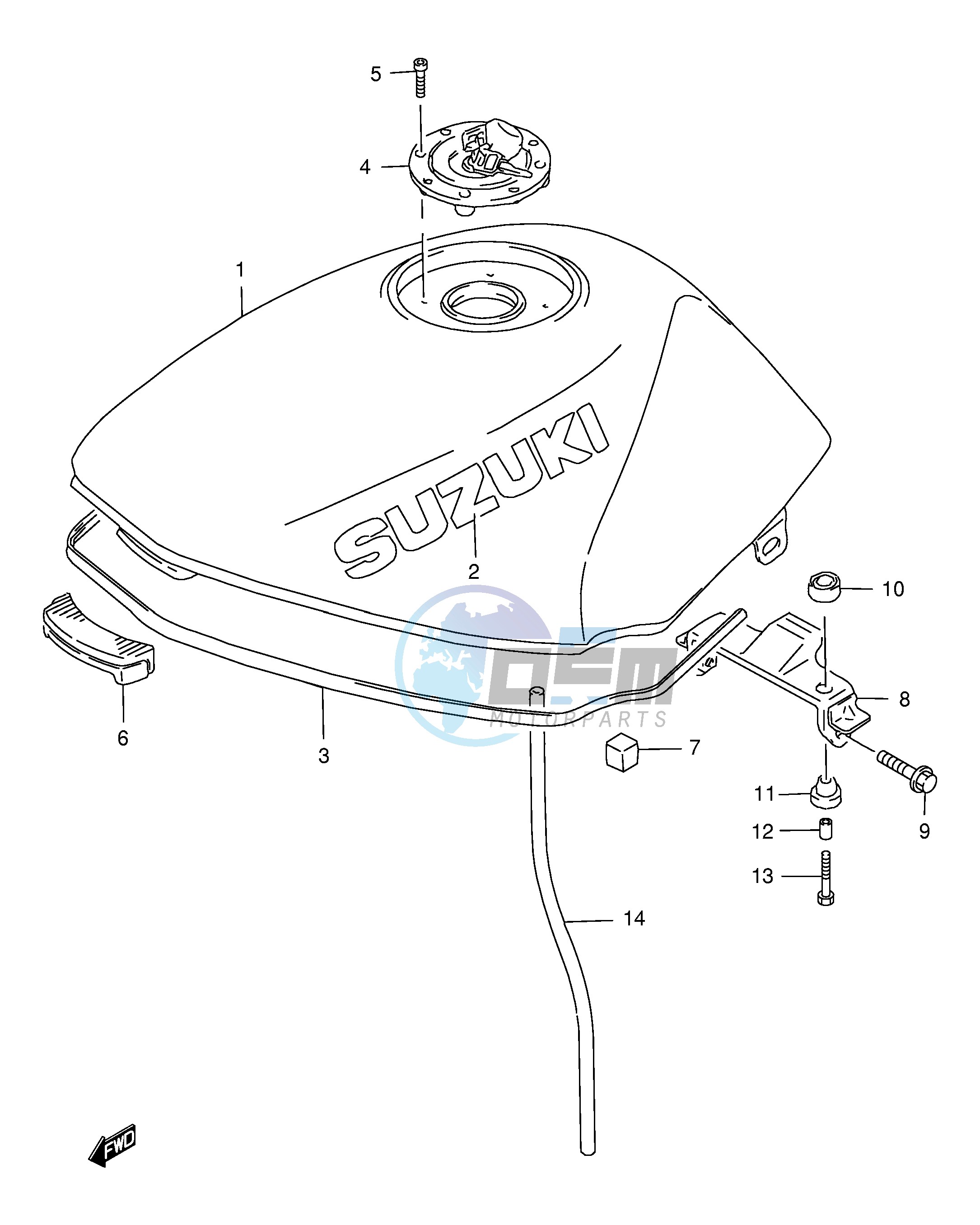 FUEL TANK (MODEL V)