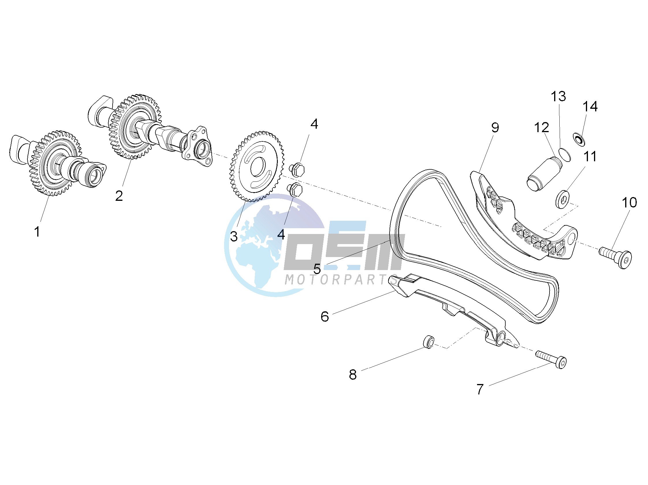 Front cylinder timing system