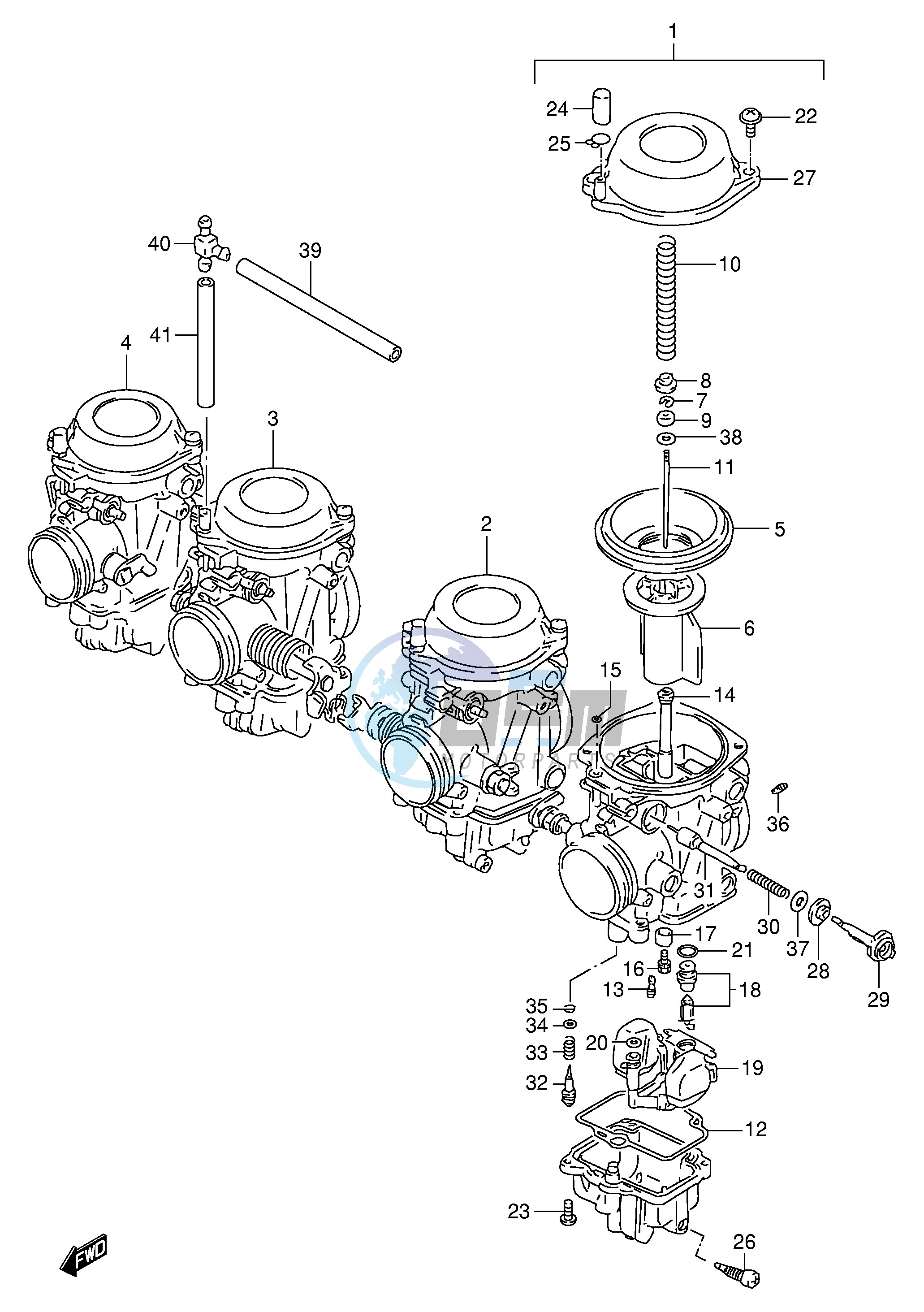 CARBURETOR (MODEL T V W)