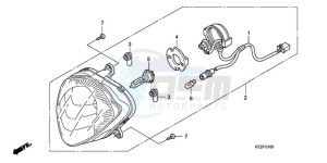 PES125R9 UK - (E / MKH STC) drawing HEADLIGHT