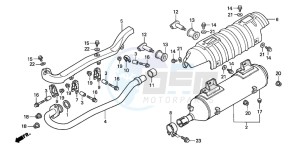 TRX350FE RANCHER 4X4 ES drawing EXHAUST MUFFLER