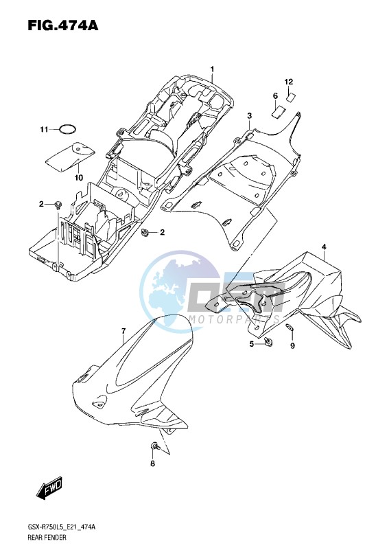 REAR FENDER L5