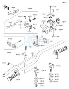 KX85 KX85CFF EU drawing Handlebar