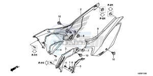 CRF125FE CRF125F Europe Direct - (ED) drawing SIDE COVER