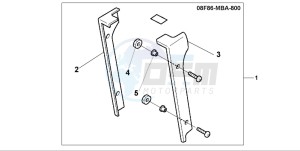 VT750C2 drawing RADIATOR COVER