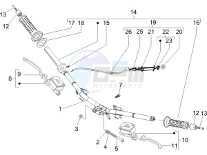 Runner 200 VXR 4t e3 drawing Handlebars - Master cilinder