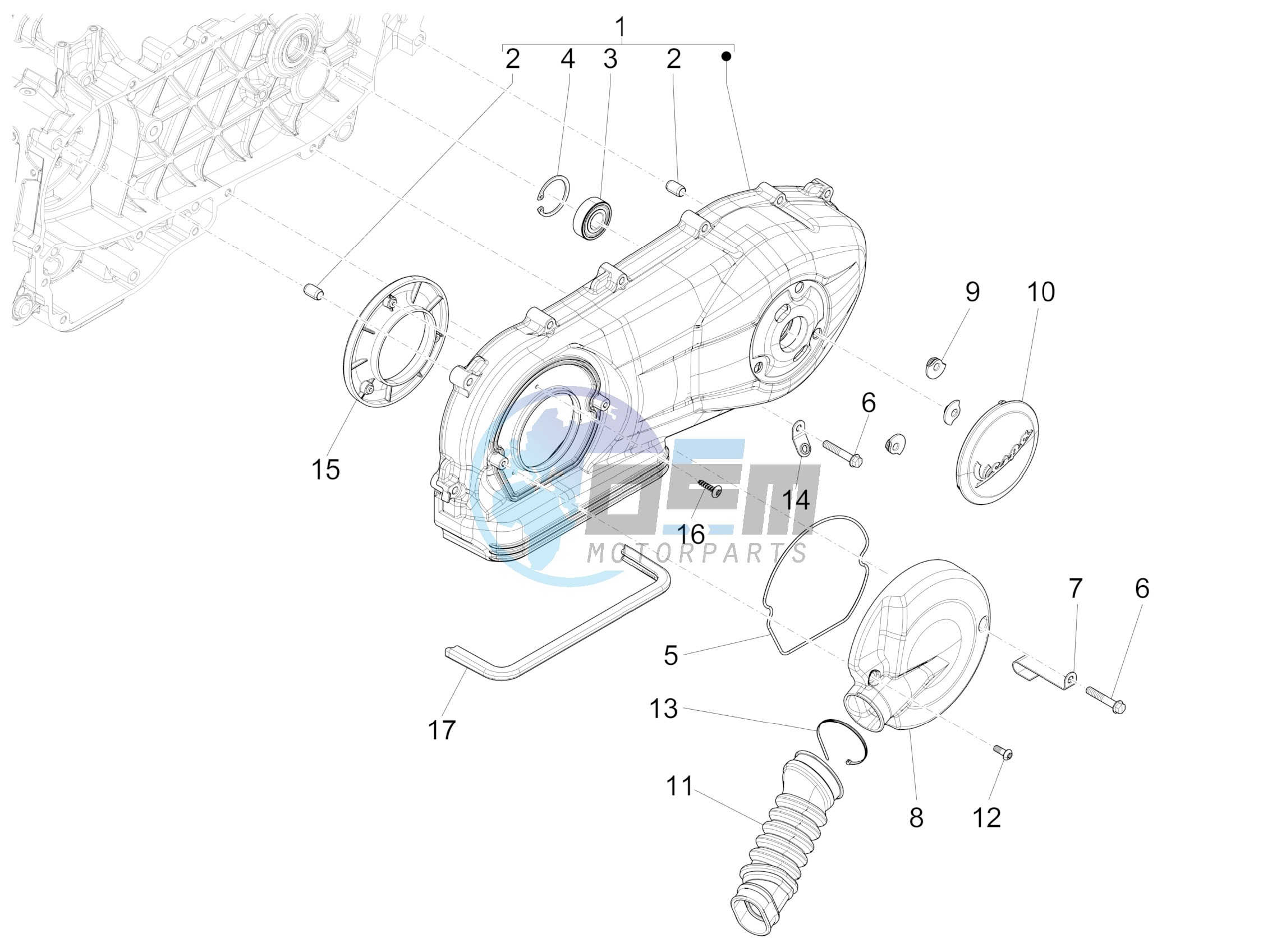 Crankcase cover - Crankcase cooling