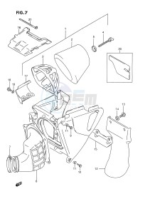 RM250 (E3) drawing AIR CLEANER