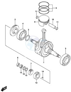 GSX-R125 drawing CRANKSHAFT