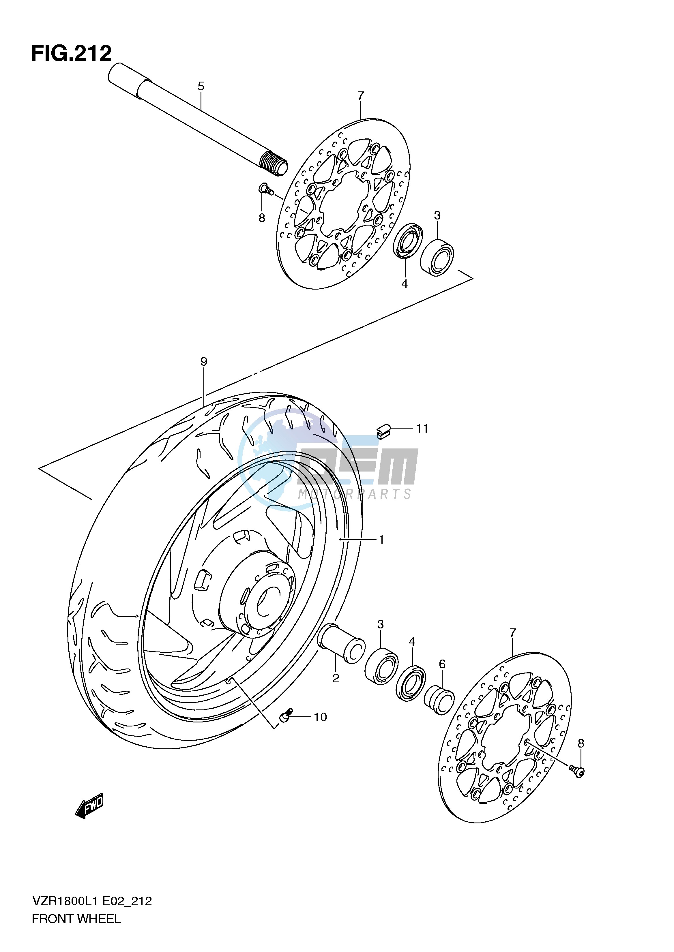 FRONT WHEEL (VZR1800L1 E2)