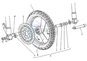 MITO EVOL.125 drawing FRONT WHEEL