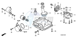 CBF1000FB drawing OIL PAN/ OIL PUMP