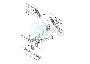 XV VIRAGO 535 drawing REAR ARM