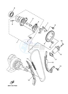 YFM700FWAD GRIZZLY 700 EPS (BDEJ) drawing CAMSHAFT & CHAIN