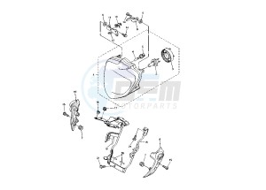 FZ6 NS 600 drawing HEADLIGHT