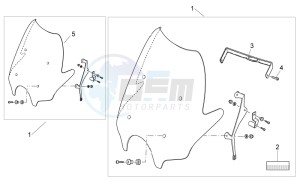 Breva IE 750 drawing Windscreen