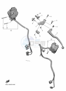 YZF1000D YZF-R1M (B4SD) drawing HANDLE SWITCH & LEVER