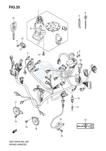 GSX1400 (E2) drawing WIRING HARNESS