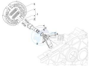 S 150 4T drawing Rear brake - Brake jaw