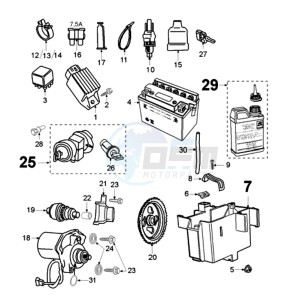 LUDIX 12 RL2A drawing ELECTRIC PART SOVEREP SLOT